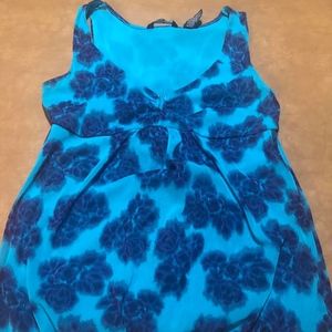 Womens Floral Sleeveless Blouse